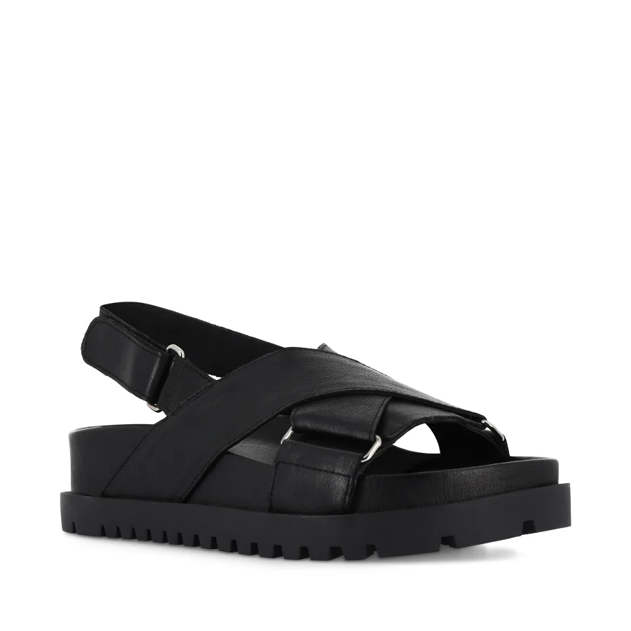 UBARI - BLACK BLACK LEATHER - Image 3
