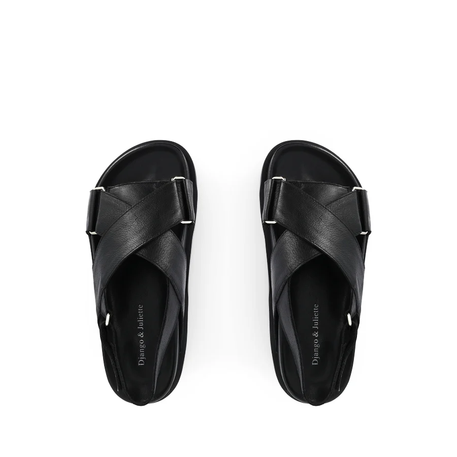 UBARI - BLACK BLACK LEATHER - Image 5