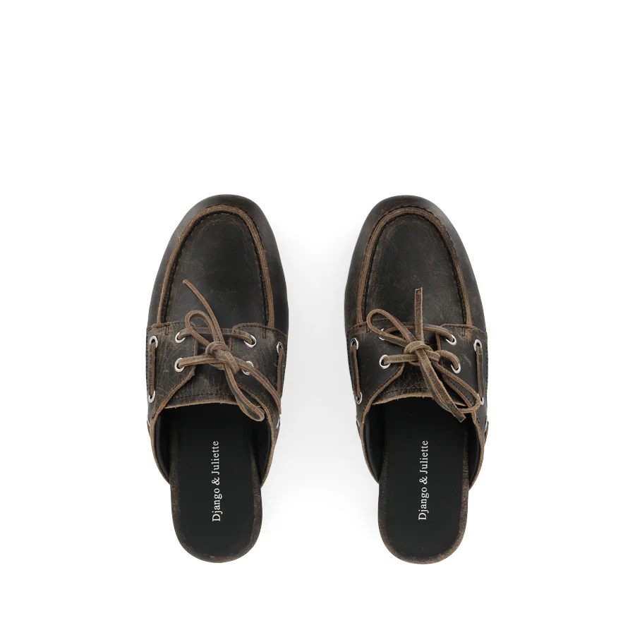 VALVOSO - BLACK-COGNAC RUB LEATHER - Image 5